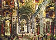 Giovanni Paolo Pannini, Interior of St Peter s Rome